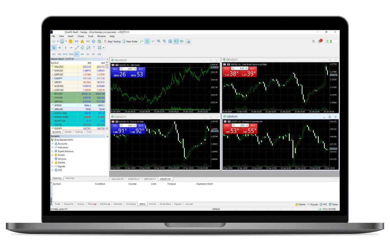 MetaTrader 5 Forex trading platform, application
